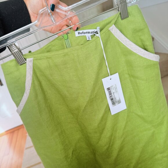 Reformation Cream and Green Skirt Set - Picture 8 of 10